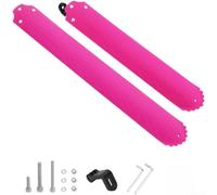Foldable Bike Mudguard 14-22 Inch Adjustable Angle(Rose Red) | Collapsible design, saves space, fits backpacks, ideal for commuters and travelers