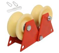 Foldable Cable Reel Pulley - Rope Protection Pulley | Ascending Safety Corner Rope Pully System | Heavy Duty Cord Retract Safety Gear for House Decoration Home Improvement Outdoor Activities