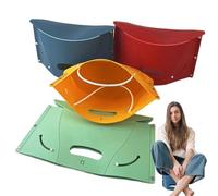 Foldable Camping Stool, Outdoor Folding Chair, Compact Travel Stool, Lightweight Camping Seat with Ultra Light and Sturdy Design for Fishing, Hiking, or Gatherings, 4 Pieces