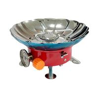 Foldable Camping Stove, Windproof Aluminum Alloy Adjustable Burner, Portable Cooking Gear, Camping Stove for Outdoor Picnic, Hiking, Trekking, Fishing, and Hunting 7.87x7.87x3.54in