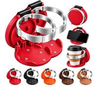 Foldable Car Cup Holder, Universal Clip On Cup Holder with Hook, Space Saving Drink & Bag Organizer for Vehicles, Collapsible Car Cup Holders for Truck SUV (A*2)