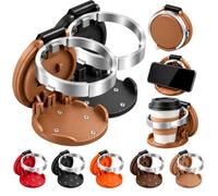 Foldable Car Cup Holder, Universal Clip On Cup Holder with Hook, Space Saving Drink & Bag Organizer for Vehicles, Collapsible Car Cup Holders for Truck SUV (B+E)