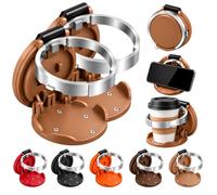 Foldable Car Cup Holder, Universal Clip On Cup Holder with Hook, Space Saving Drink & Bag Organizer for Vehicles, Collapsible Car Cup Holders for Truck SUV (E*2)