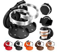 Foldable Car Cup Holder, Universal Clip On Cup Holder with Hook, Space Saving Drink & Bag Organizer for Vehicles, Collapsible Car Cup Holders for Truck SUV (B*2)