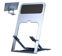 Foldable Cell Phone Stand Adjustable Desk Phone Holder, Anti-Slip Tablet Cradle Dock for Smartphones and Tablets, Durable ABS Construction, Portable and Compact Design for Home and Office Use