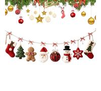 Foldable Christmas Garland Holiday Mantel Scene Ornament