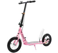 Foldable Commuter Kick Scooter Per Adults Teens w/ 12" Large Air Rubber Tires