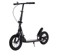 Foldable Commuter Kick Scooter Per Adults Teens w/ 12" Large Air Rubber Tires
