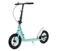 Foldable Commuter Kick Scooter Per Adults Teens w/ 12" Large Air Rubber Tires