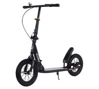 Foldable Commuter Kick Scooter Per Adults Teens w/ 12" Large Air Rubber Tires
