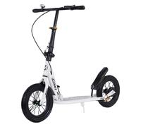 Foldable Commuter Kick Scooter Per Adults Teens w/ 12" Large Air Rubber Tires