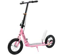 Foldable Commuter Kick Scooter Per Adults Teens w/ 12" Large Air Rubber Tires