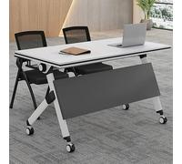 Foldable Conference Table, Mobile Flip Top Design with Silent Wheels for Modern Offices & Classrooms, SpaceSaving Meeting Table for Collaboration & Productivity