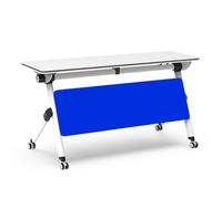 Foldable Conference Table with Flip-Top Mobile Design on Caster Wheels Space-Saving Solution for Office Meetings Training Sessions And Events