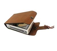 Foldable Cribbage Board Set, Classic Wood Cribbages Game with Pegs and Playing Cards, Portable Faux Leather Case, Family Travel Games for Kids Adults Camping Home Gathering Use 3.94x2.76x1.18in