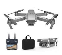 Foldable Drone with Camera for Adult Real-Time Picture Transmission Cheap Drones?Speed Adjustment Voice Control Gesture Photo Headless Mode Remote Helicopter (720p 1 Battery)