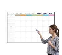 Foldable Dry Erase Wall Calendar No Date Big Planning Planner