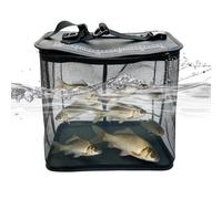 Foldable Floating Fishing Basket - Easy Clean Bait Storage Net Cage