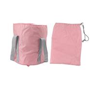 Foldable Foot Tub & Camping Bucket | Polyester Double Layer for Outdoor/Hiking/Travel | Foldable Bucket with Handles & Storage Bag | Portable 7.5oz Lightweight (Rosa)