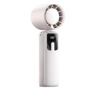 Foldable Handheld Fan, Bladeless Electric Cooler, Compact Size Portable Fan with Digital Display, Quiet Ricaricabile Device, Personal Fan with Lightweight Design, Cooling Tool for Outdoor Beach
