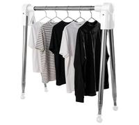 Foldable Laundry Rack,33x9.5x6cm Stainless Steel Telescopic Garment Shelves -Easy To Carry Laundry Dryer Stand | For Camping Bathroom Patio Living Room Travel Apartment Balcony Backyard Bedroom