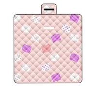 Foldable Picnic Blanket - 200 x 200 cm extra large Portable waterproof | Travel Sand Mat | For Outdoor Beach Camping Park Lawn Family Gatherings Party Home Indoor Outdoor School Boys Room Office