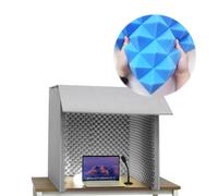 Foldable Portable Vocal Recording Booth, Spacious Desktop Soundproof Cover, Ideal Recording Environment, for Music Studio Bedroom Home, Decreasing Noise, Isolation Booth Private Space