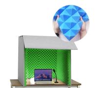 Foldable Portable Vocal Recording Booth, Spacious Desktop Soundproof Cover, Ideal Recording Environment, for Music Studio Bedroom Home, Decreasing Noise, Isolation Booth Private Space