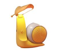 Foldable Rechargeable Animal Table, Cartoon Snail Led Desk Lamp, 18.6/14.5/7.6 Inches, Caring Reading Light, Compact Adjustable Design for Teen Girls and Study Desks, Green, Yellow