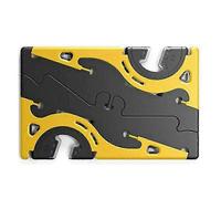 Foldable Rotation Card Type Stable Pocket Tripod Universal Cell Phone Stand Holder Desktop Support Yellow