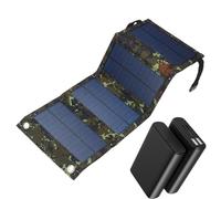 Foldable Solar Panel, 15W Charger with USB Output, Versatile Compact 6V, Expanded Size: 19.09x7.28x0.12 inch Portable Solution for Outdoor Hiking, Camping, and Picnics