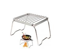 Foldable Stainless Steel Campfire Grill for Easy Outdoor Cooking