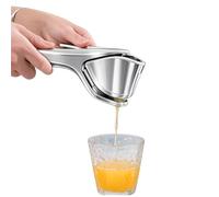 Foldable Stainless Steel Handheld Lemon Squeezer Manual Citrus Juicer, Hand Press for Lemon, Lime & Orange, Heavy Duty Juice Extractor (Silver)