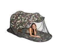 Foldable Sun Protection, Portable Camping Mesh, 86.6x42.1 Inches Screen Tent with Poles, Waterproof Backpacking Gear, Instant Popup Shelter with Folding Style, Hiking Accessory for Picnic Beach