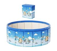 Foldable Swimming Pool - Anti Skid Canvas PVC Tank, Garden Summer Drop Pa