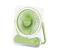 Foldable Tabletop Fan With 5 Speeds - Long Lasting LED Desk Light Fan
