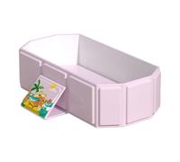 Foldable Toddler Bathtub, Anti Slip Shower Basin, Compact Bathing Tub Design, Safe Cleansing, Ideal for 0-8 Years, Bathroom, Travel, Daycare, Nursery, Hotel Use Pink, Green