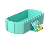 Foldable Toddler Bathtub, Anti-Slip Shower Basin, Compact Design, Comfort Bath Support, Easy Drain System for Bathroom, Daycare, Travel, Hotel Use, 29,53 x 17,72 x 9,84 pollici