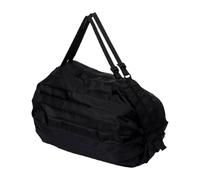 Foldable Tote, Reusable Shopping Bag, Large Capacity Organizer, Heavy Load Support, Compact Storage Design, Black 1pc, Excellent for Groceries, Work Necessity, Travel, Daily Errands