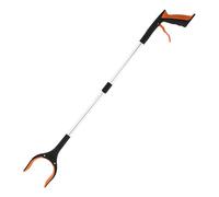 Foldable Trash Grabber, 83x10cm Aluminum Alloy 33 Inch Gripper and Reaching Tool with Silicone Claw, Heavy Duty Pick Up Stick for High Shelf, Garden, Litter