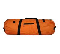 Foldable Travel Duffel Bag, Lightweight Sports Equipment Storage, Large Capacity Zippered Tent Carry, About 75x26x26cm Portable for Outdoor Adventures Color Black/orange/khaki