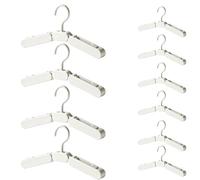 Foldable Travel Hangers - 10PCS Portable Non Slip Clothes Hanger | Lightweight Space Saving Closet Organizer | Foldable Suit Hanger for Travel Hotel Dorm RV Vacation Business Trip Jackets Pants Shirts