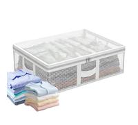 Foldable Under Bed Storage Bag With Zipper For Clothes And Quilts