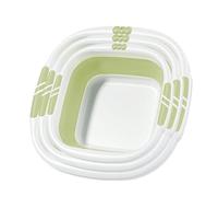 Foldable Wash Basin, Space-Saving Washtub, Portable Face Washing Tub, for Fruit, Clothes, Foot Soaking, Camping, Laundry, Outdoor Use, Travel, Home Washing Bin, (Gray/Pink/Green)