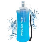 Foldable Water Bottle 500ml Soft - Reusable Foldable Flask with Filter for | Hiking Water Bottle for Travel, Hiking, Running, Camping, | Backpacking, Beach, Cycling, Gym, Walking, Airplane Foldable Soft