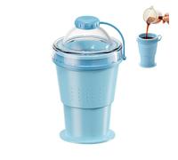 Foldable Water Cup,Ice Ball Mold Handled Space-Saving - Folding Silicone Cup for Drinking,for Juice Soda Beverage Kids Adults Teens Students Gym Beach Picnic School