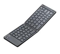 Foldable Wireless Keyboard, Rechargeable and Bendable Input Device, Low Noise Laptop, Tablet, Smartphone Use, Ideal for Men, Women, Office, Travel and Remote Work