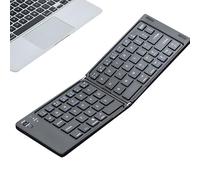 Foldable Wireless Keyboard - Rechargeable Folding Keyboard, Low Noise Input Device, Silicone Keypad with Bendable Design, Portable Typing Tool with Compact Storage, Mobile Office Accessory Travel Work