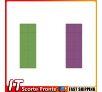 Foldable Yoga Mat Double Sided TPE Pilates Mat for Travel Picnics (Green)