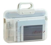 Folders for Documents - Large Waterproof Organizer, Portable Filing Folder with Handle, Document Storage Solution for School Home Office College Travel, Office Supplies, 14.44x2.16x10.23 inch